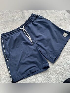 Marine Layer Navy Swim Trunks